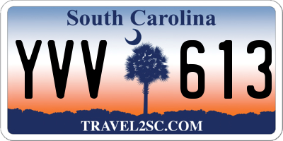 SC license plate YVV613