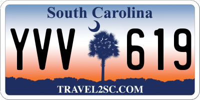 SC license plate YVV619