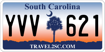 SC license plate YVV621