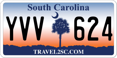 SC license plate YVV624