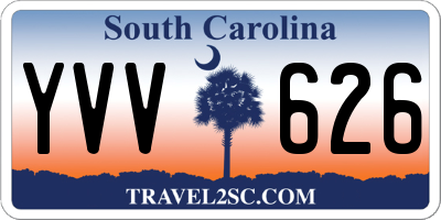 SC license plate YVV626