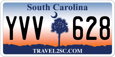 SC license plate YVV628