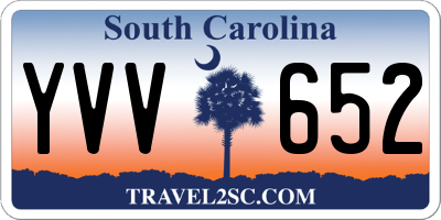 SC license plate YVV652