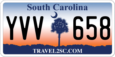 SC license plate YVV658