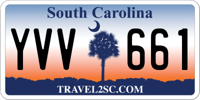 SC license plate YVV661