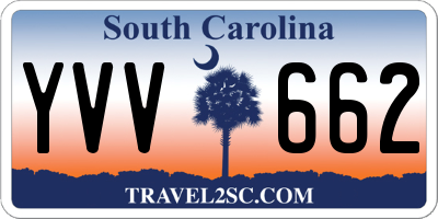SC license plate YVV662
