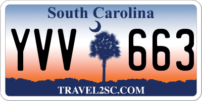 SC license plate YVV663