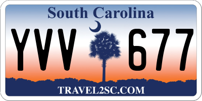 SC license plate YVV677