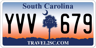 SC license plate YVV679