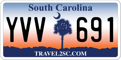 SC license plate YVV691