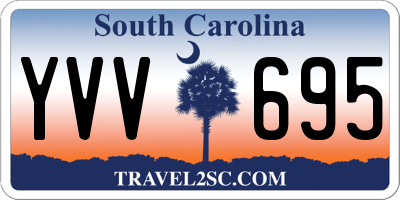 SC license plate YVV695