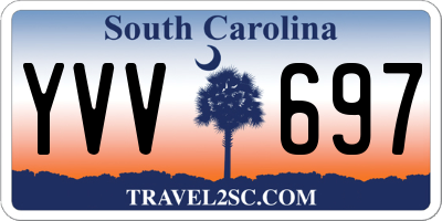 SC license plate YVV697