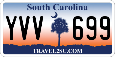 SC license plate YVV699