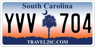 SC license plate YVV704