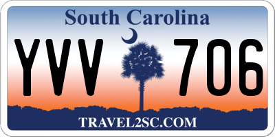 SC license plate YVV706