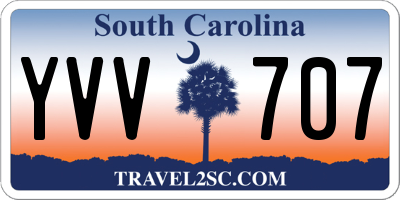 SC license plate YVV707