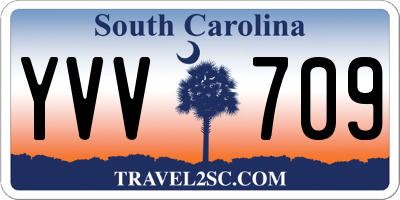 SC license plate YVV709