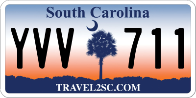 SC license plate YVV711