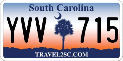 SC license plate YVV715