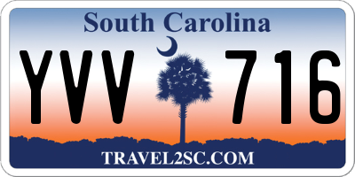 SC license plate YVV716