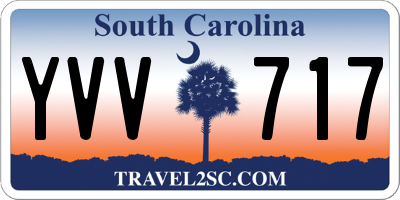 SC license plate YVV717