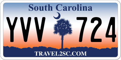 SC license plate YVV724