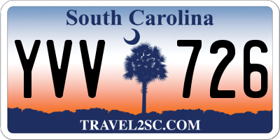 SC license plate YVV726