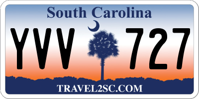SC license plate YVV727
