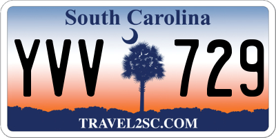 SC license plate YVV729