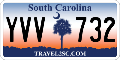 SC license plate YVV732