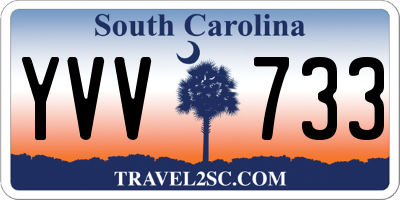 SC license plate YVV733