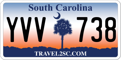 SC license plate YVV738