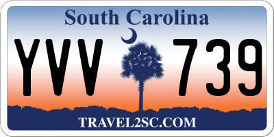 SC license plate YVV739