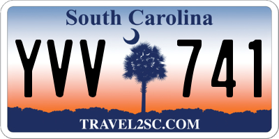 SC license plate YVV741