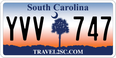 SC license plate YVV747
