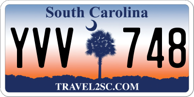 SC license plate YVV748
