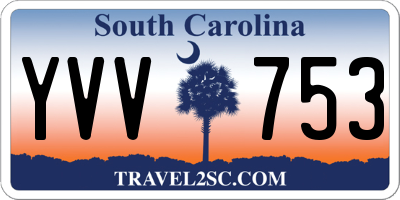 SC license plate YVV753