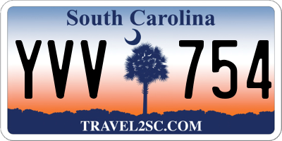 SC license plate YVV754