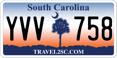 SC license plate YVV758