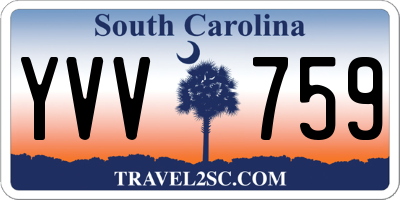 SC license plate YVV759