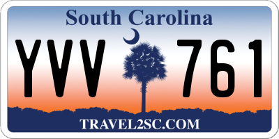 SC license plate YVV761