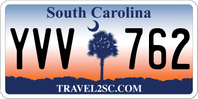 SC license plate YVV762