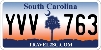 SC license plate YVV763