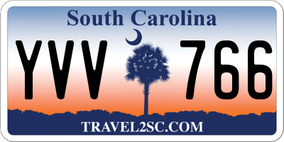 SC license plate YVV766