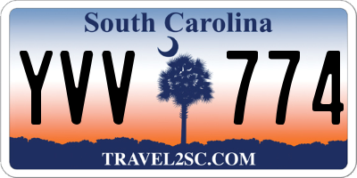 SC license plate YVV774