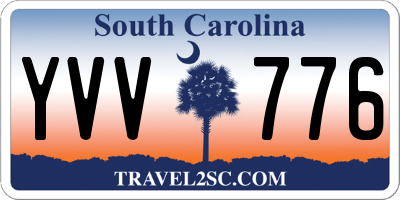 SC license plate YVV776