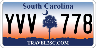SC license plate YVV778