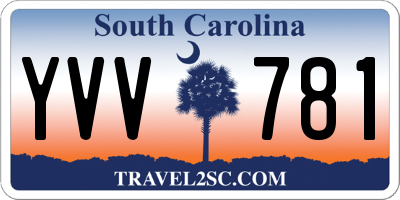 SC license plate YVV781