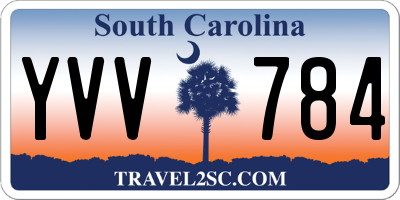 SC license plate YVV784