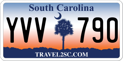 SC license plate YVV790